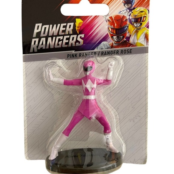 Hasbro Power Rangers Set of 5 Figures 2.5" Red Blue Black Pink Green - Picture 3 of 7